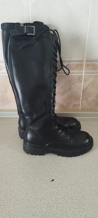 Сапоги кожаные 38 р.