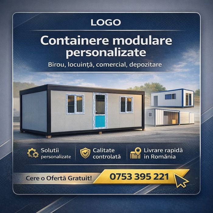 Containere Modulare de vânzare trimit oriunde în țară fără avans
