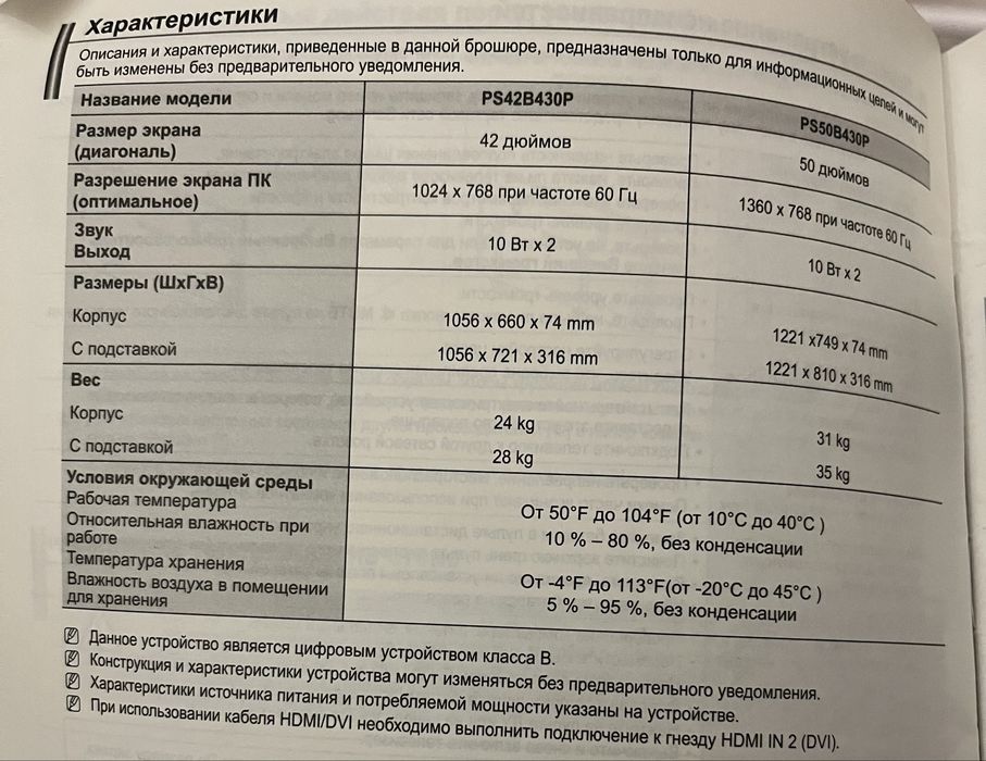 Продам б/у телевизор. Samsung.