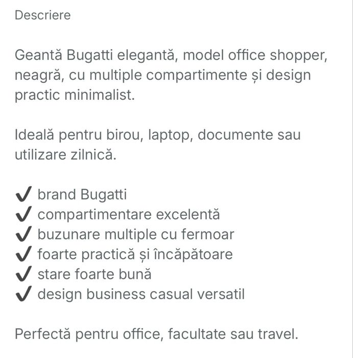 Geanta office bugatti