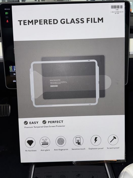 Стъклен протектор с Шаблон Рамка Монтиран Tesla Model 3 Y Тесла Модел