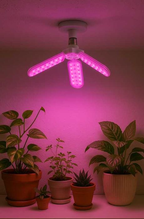 Пълноспектърна Фито Лампа за Бърз Растеж и Разсад 24W LED E27