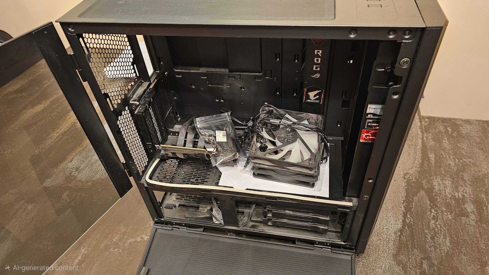 Кутия LianLi Lancool 2 Mesh + Vertical GPU bracket + USB-C кабел