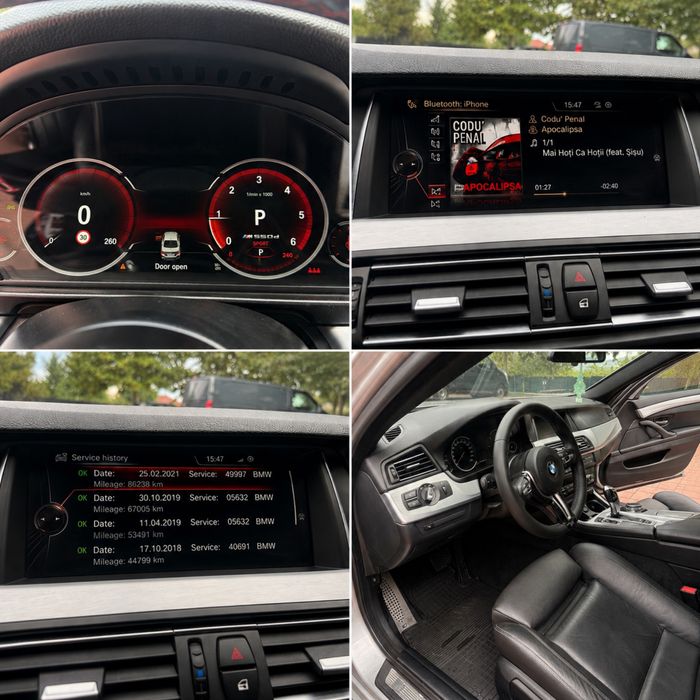 BMW 520d F10 LCI B47 | M-Pachet | HUD | Trapă | 6WB | Cameră