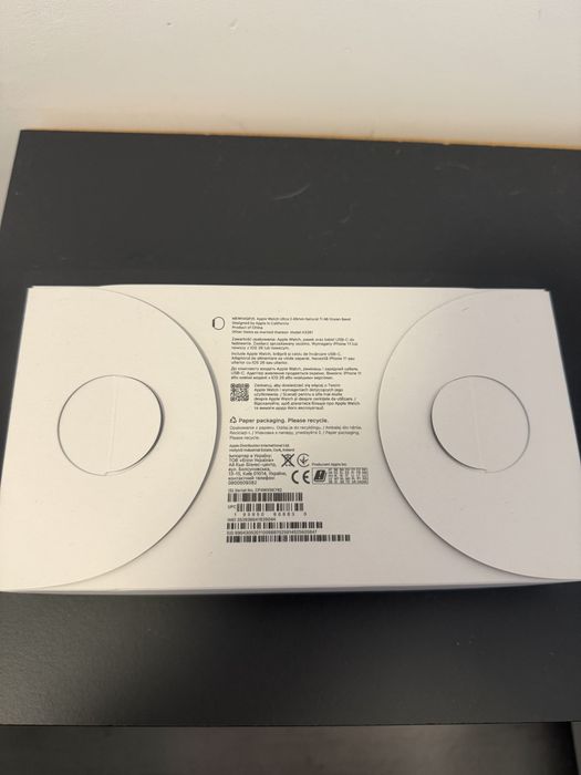 Apple Watch Ultra 3, GPS+Cellular,/Natural Titanium 49mm Anchor blue