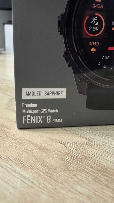 Ceas Garmin Fenix 8 Sapphire AMOLED 51 mm NOU