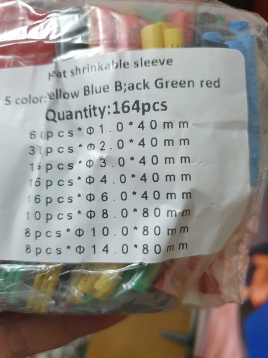 Новые Комплект трубок 800шт,  530шт. 328 шт. 164 шт. термоусадочные тр