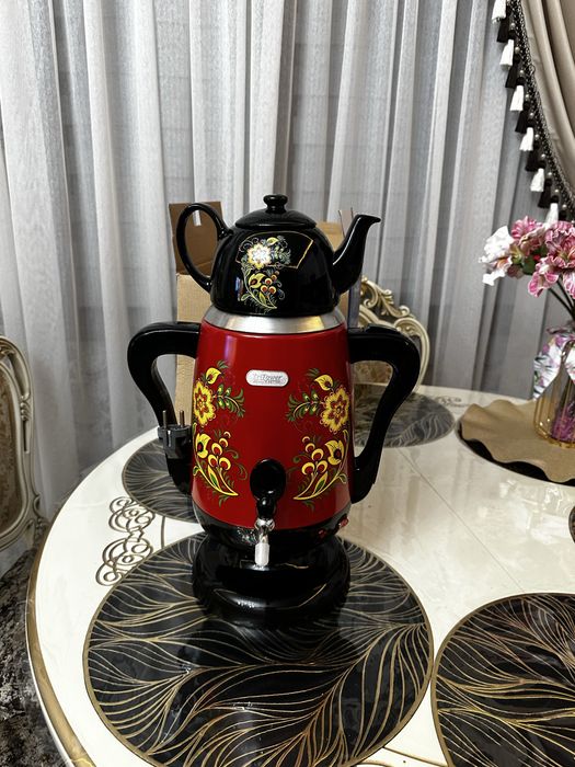Самовар  новый с заварочным чайником