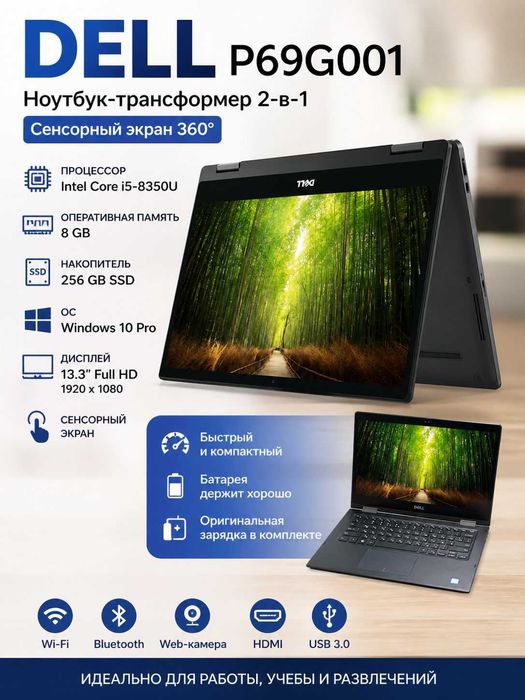 Dell Ноутбук Сенсорный экран