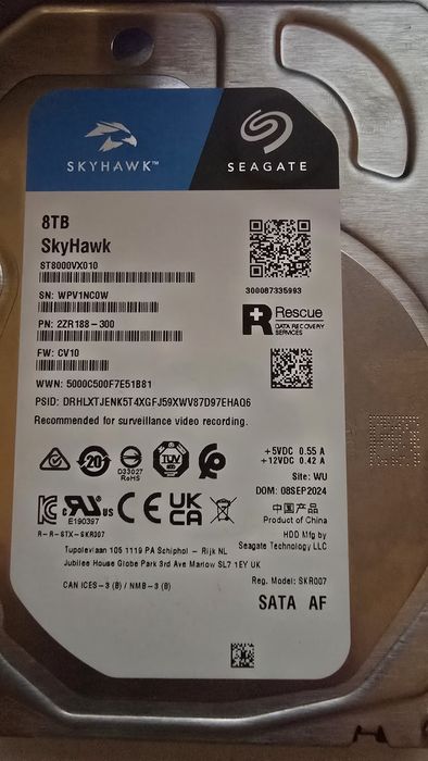 Hard-disk Seagate Skyhawk 8TB
