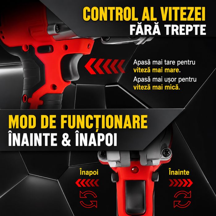 Foarfeca electrica tabla 800W Brushless, taiere metal, 2300 RPM, acumulator inclus