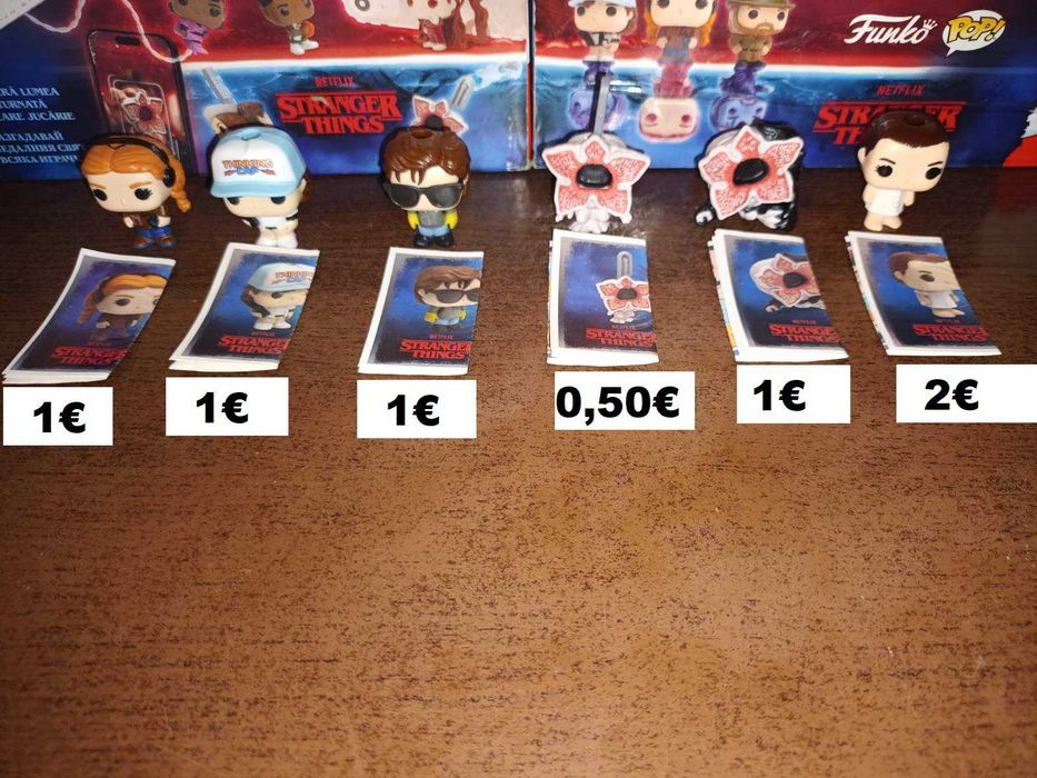 Фигурки Kinder Joy - Minecraft , Stranger Things играчки