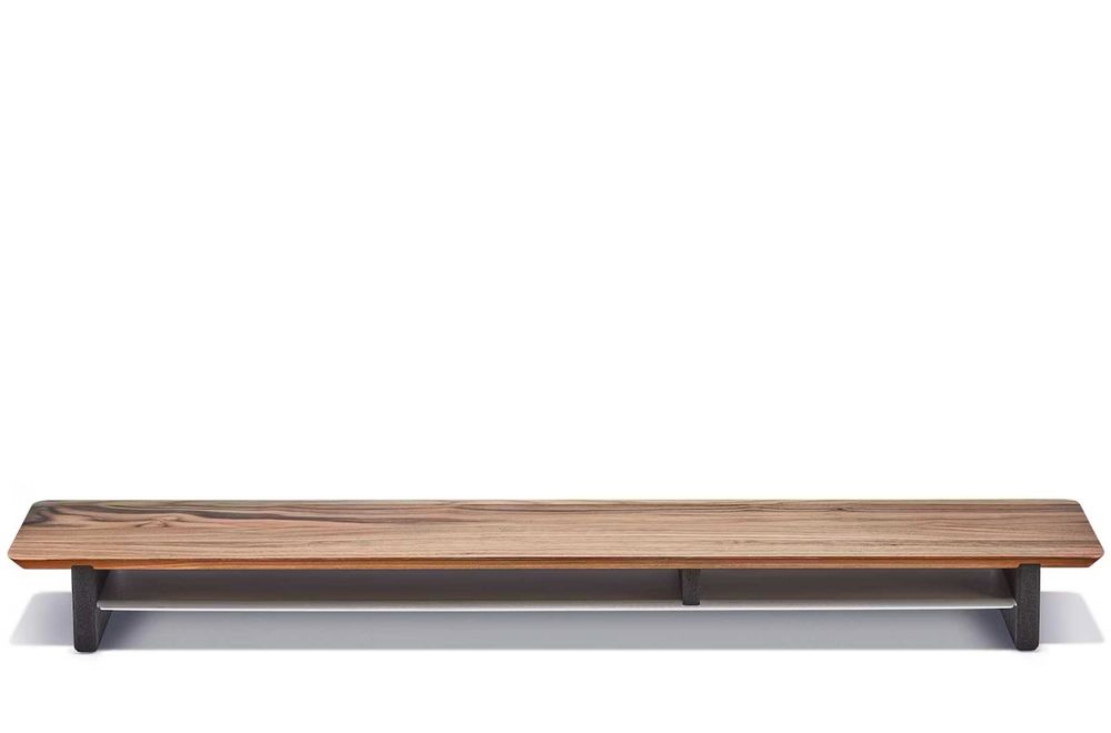 Grovemade Desk Shelf Solid Walnut [Large] + Wool Felt Desk Pad -Medium