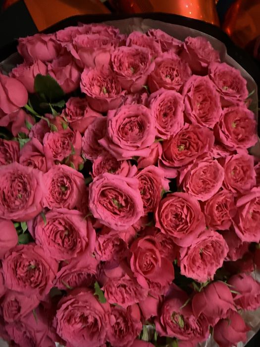 Цветочки розывый 50шт