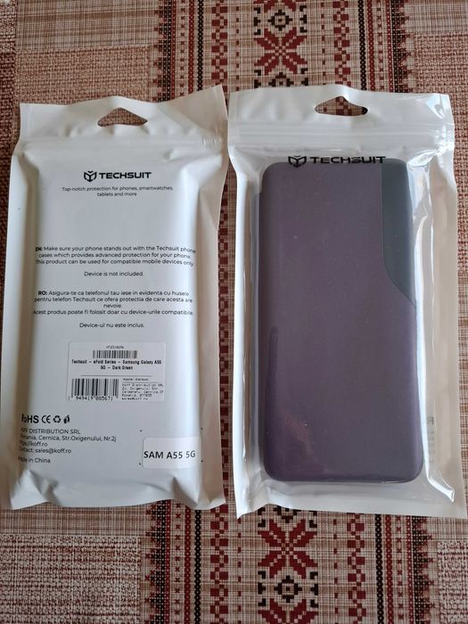 Husa Samsung Galaxy A55 5G - Techsuit eFold Series, verde