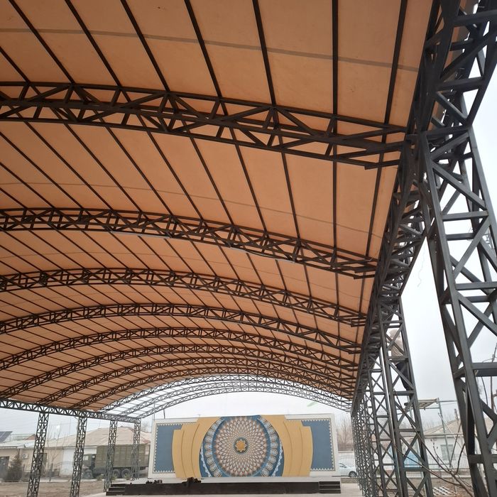 Баннер тент установка