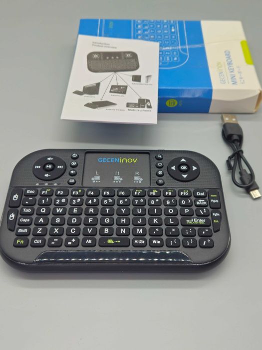 Мини безжична клавиатура с тъчпад и USB за Android TV/Smart TV или PC