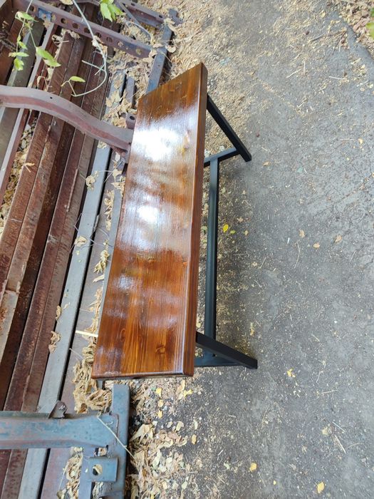 Скамейка со сплошной сидушкой 1,2 метра