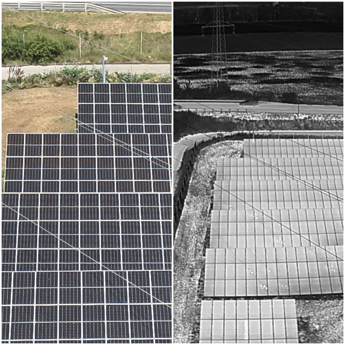 Индустриални инспекции дрон с термо камера услуги с дрон Термографски