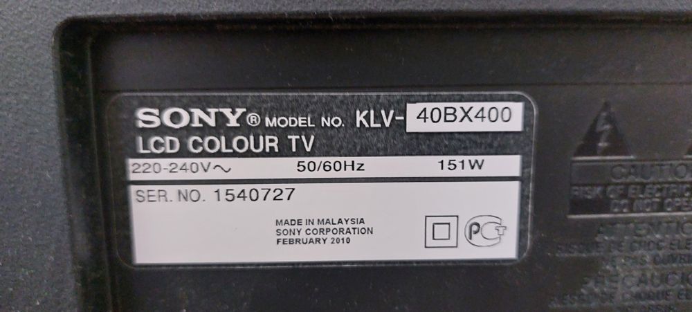 LCD Телевизор Sony KLV 40BX400
