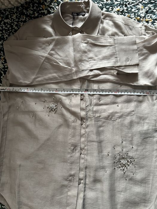 Сива риза с камъни - нова