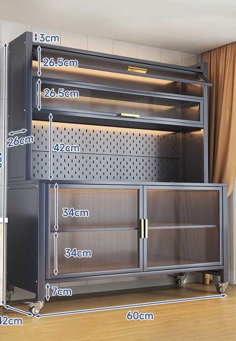 Современный шкаф с откидной дверцей

Идеален для посуды и техники