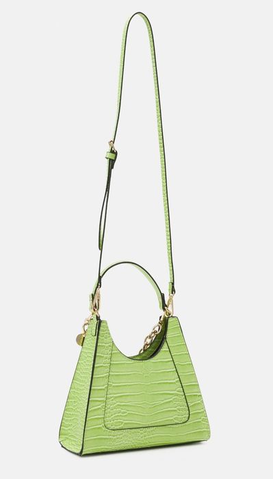 Зелена кожена чанта Aldo