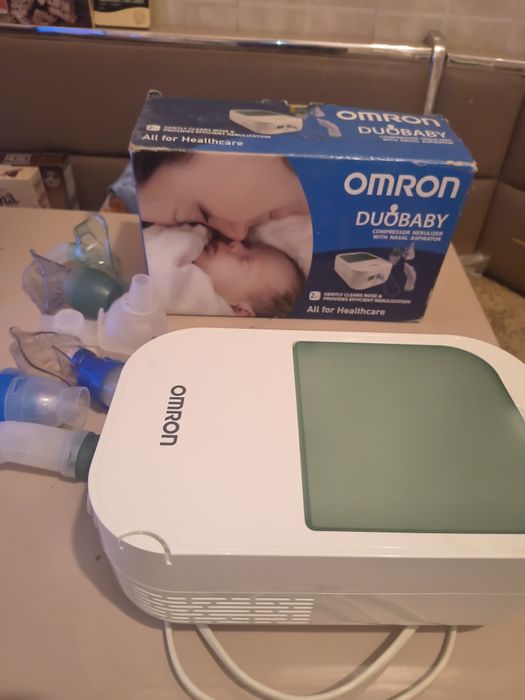 Aparat aerosoli OMRON DuoBaby, cu aspirator nazal, pentru bebelusi