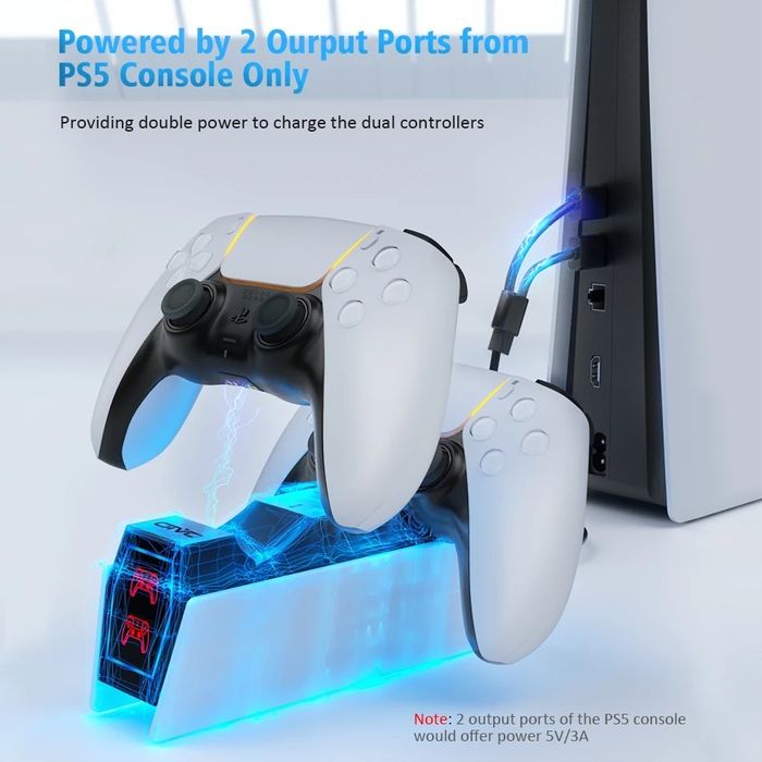 Ps5 Dual sense . Зрядная док-станция для двух контроллеров PS5, быстра