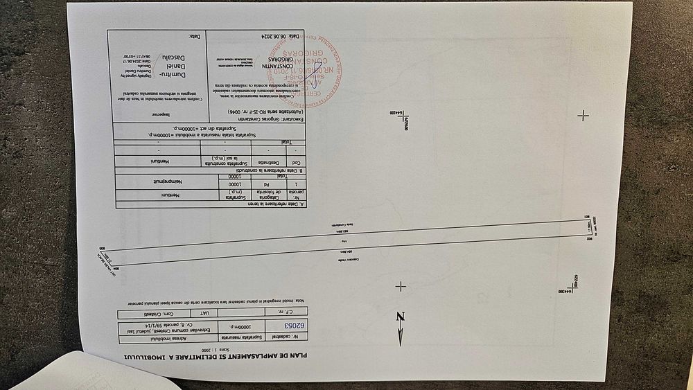Padure -10000 mp ( 1 ha )  , comuna Cristesti - Motca , jud. Iasi .