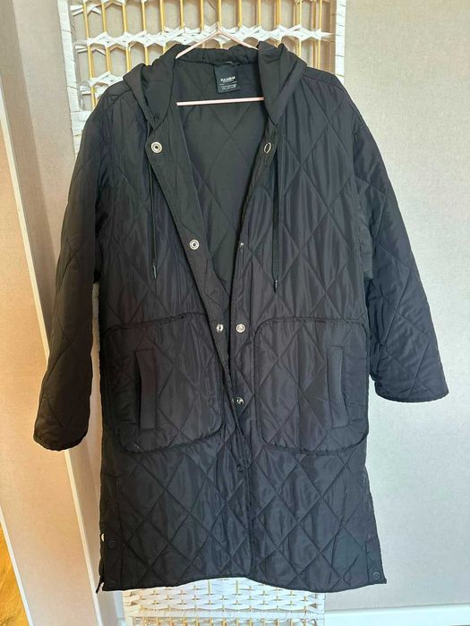 Куртка Pull&Bear \ L \ Длинная \ Чёрная