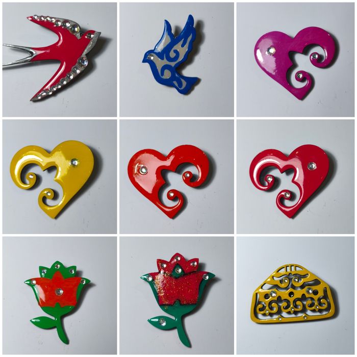 Этно брошка брошь