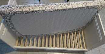 Patut lemn configurabil 3 moduri+saltea+husa