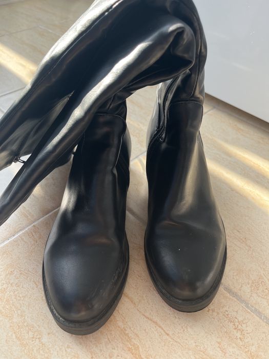 Длинные сапоги зима