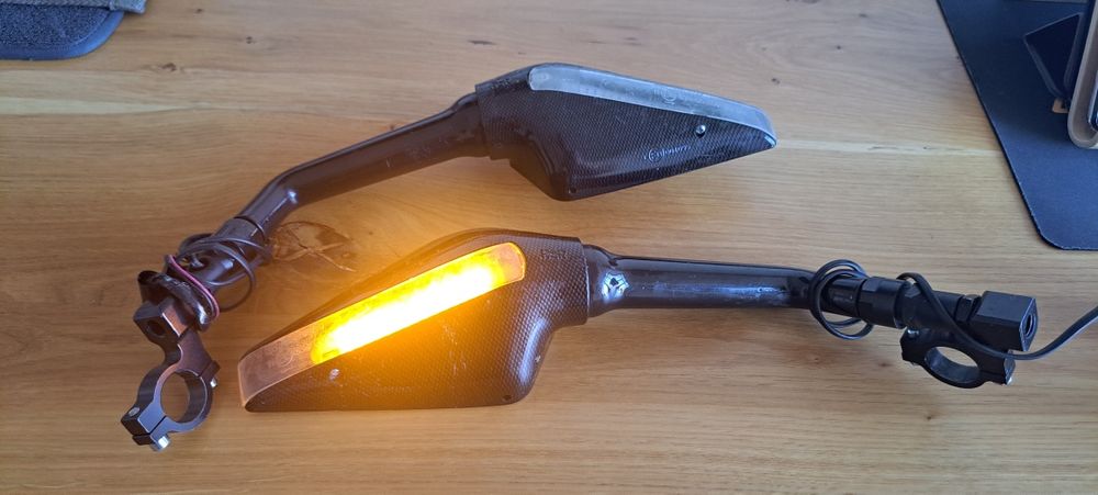Vand oglinzi moto FAR , indicator led
