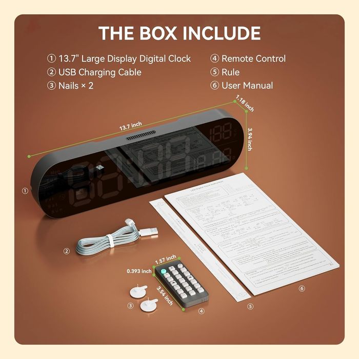 RGB Smart Настенные LED часы с таймером и пультом. Девор LED СОАТ