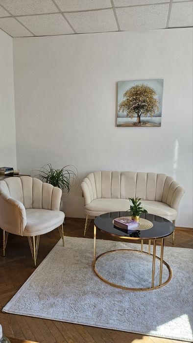 Комплект двуместно канапе и две кресла  303€