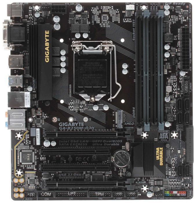 Xeon 1230 v5 + Gigabyte GA-B250M-D3H