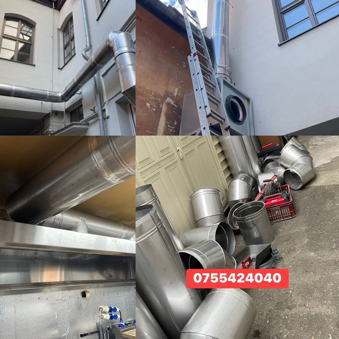 Cos de fum Hota tubulatura horn  inox cos de fum