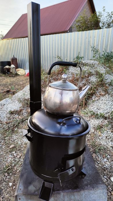 ПЕЧЬ под казан, казан