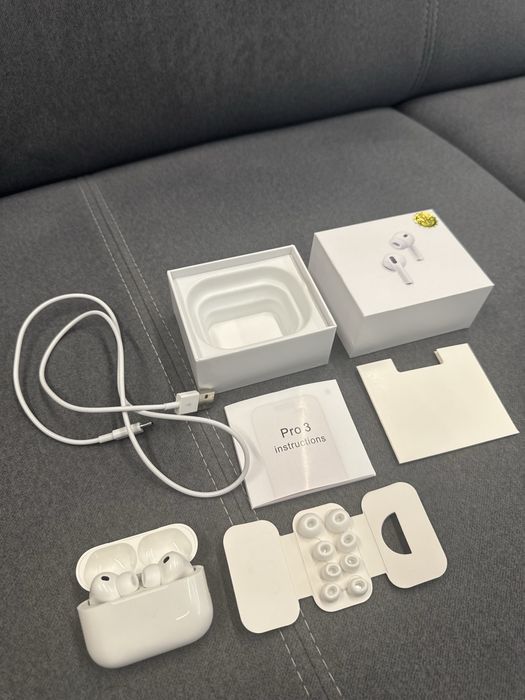 Căști wireless tip AirPods Pro 3 - Sunet foarte bun, Noi sigilate