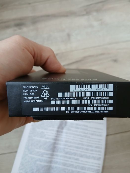 Като нов!Samsung S23 Ultra в гаранция-27г.