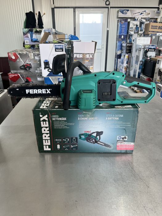 Акумулаторна резачка за дърва Ferrex / Акумулаторен верижен трион