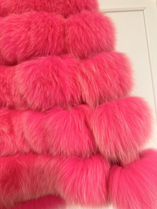 Blana naturala fucsia
