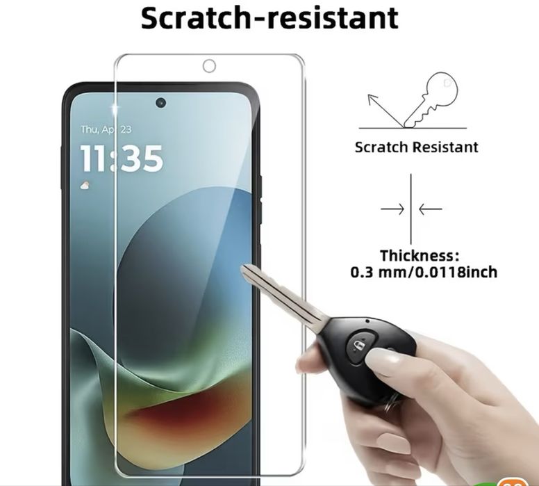 Motorola G67,G77 стъклен протектор за дисплея без рамка