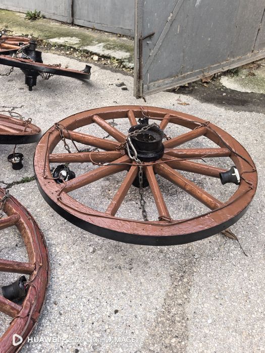 Полилей от колела на каруца