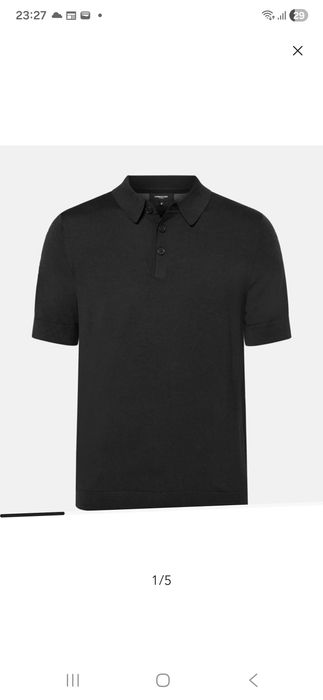 Tricou Polo din Lână Merino XXL NOU Lawrence Grey