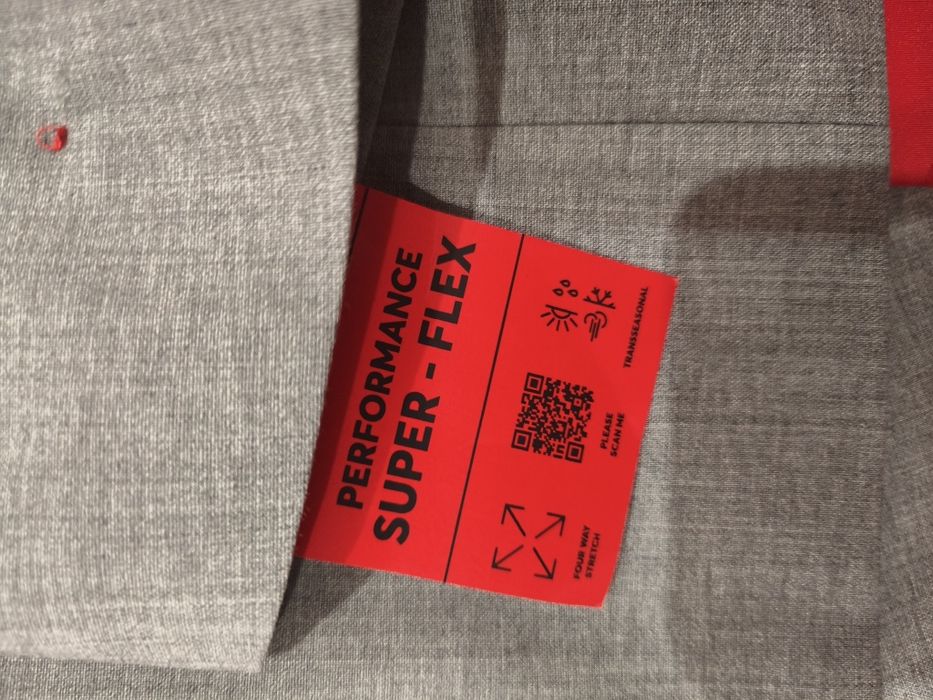 Sacou HUGO (Hugo Boss) Extra Slim Fit – Performance Super-Flex – Nou/