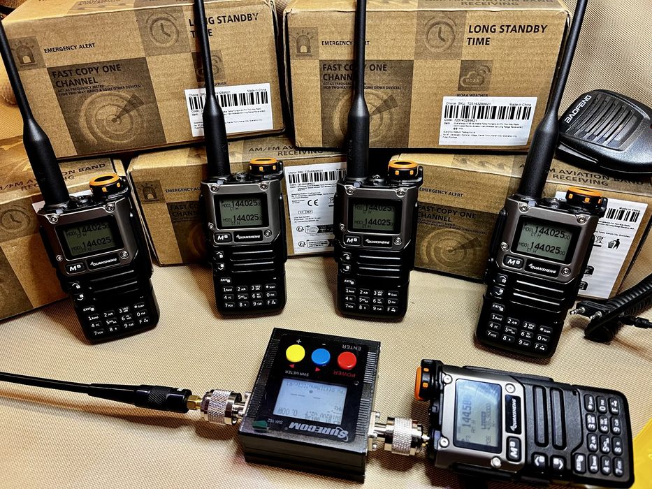 Радиостанция QUANSHENG V3 UV-K5 (8) 18-1300 mhz walkie talkie radiostatio air band Св