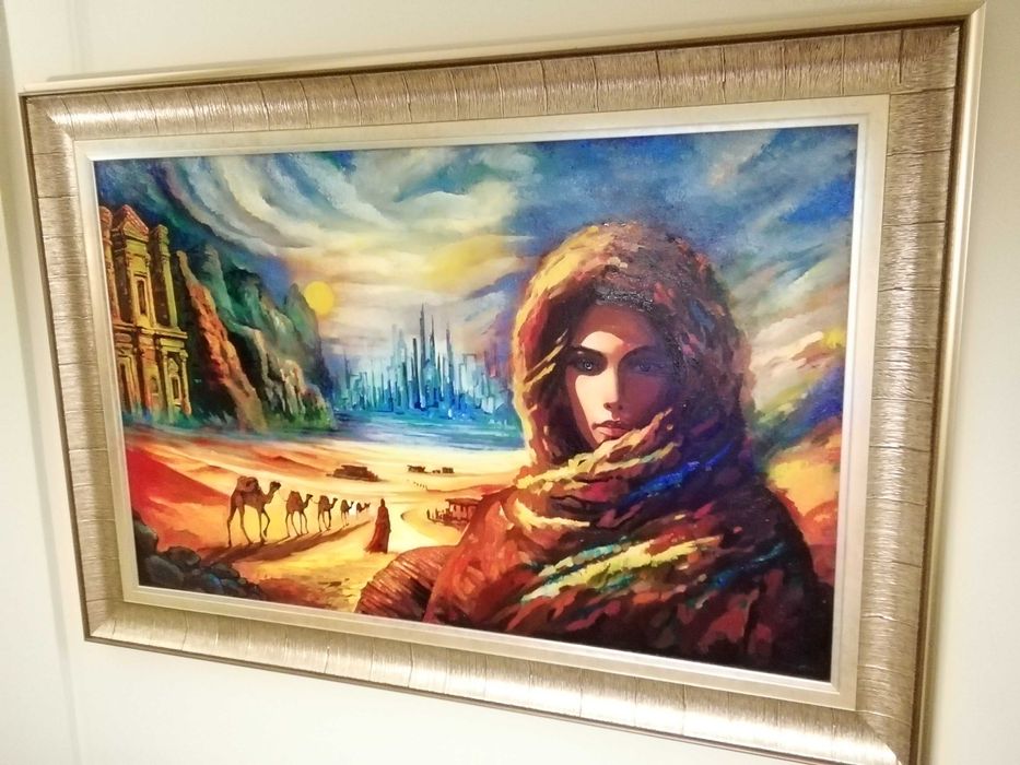 Прекрасна картина - масло, 133см/93см с  рамката